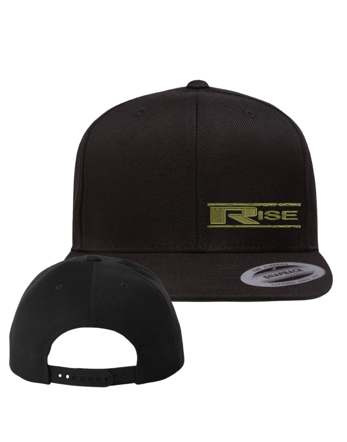 Classic Snapback Flat Brim - Black/Olive