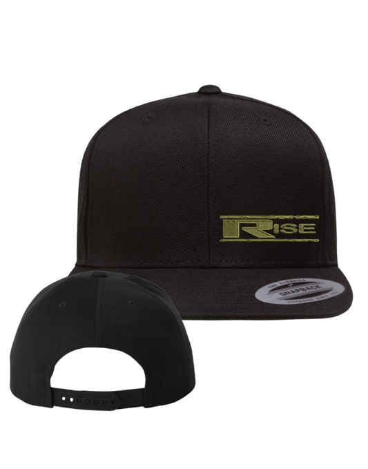 Classic Snapback Flat Brim - Black/Olive